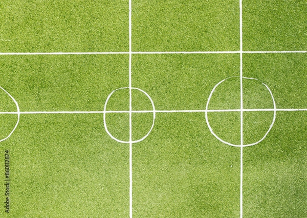 Fototapeta soccer field with grass