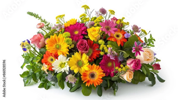 Obraz Vibrant fresh flower bouquet