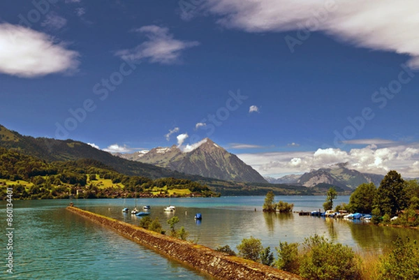 Obraz Thunersee mit der Niesen