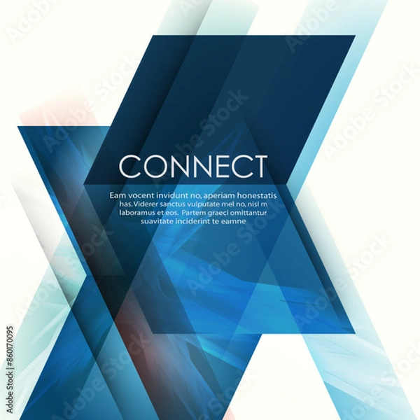 Fototapeta Abstract business background with technology lines. Template brochure design. Geometry modern