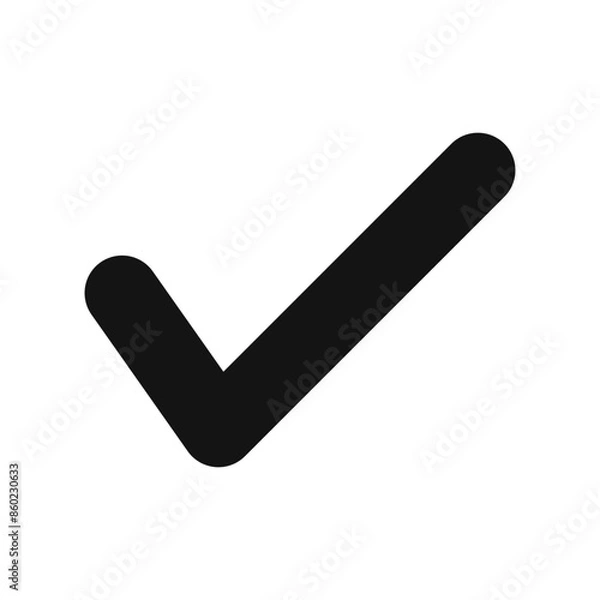 Fototapeta Confirmation Check Mark Icon Perfect for Approvals and Validations