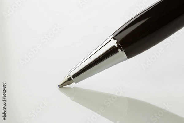 Obraz Close up ballpoint pen with shadow