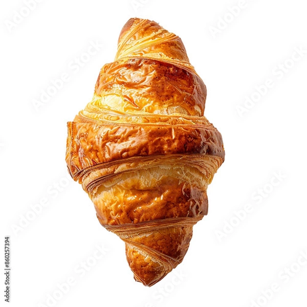 Obraz croissant isolated on white background