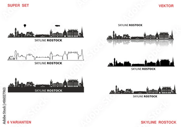 Obraz Skyline Rostock