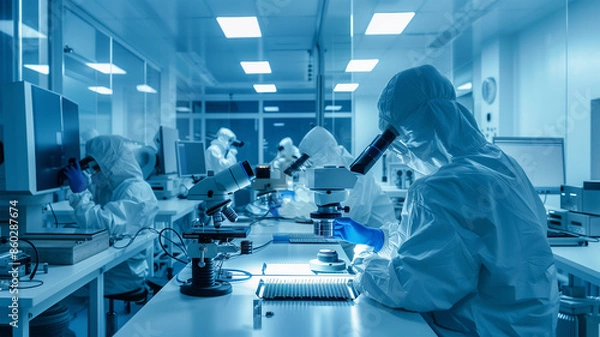 Fototapeta 半導体のクリーンルームのイメージ