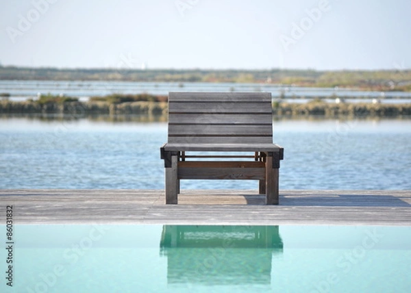 Obraz deckchair by the sea