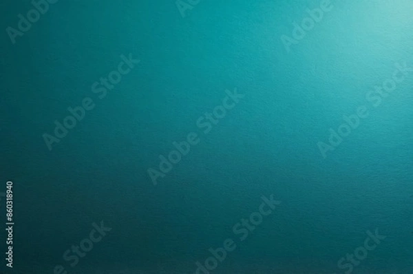 Fototapeta Abstract solid teal background with fine and subtle texture