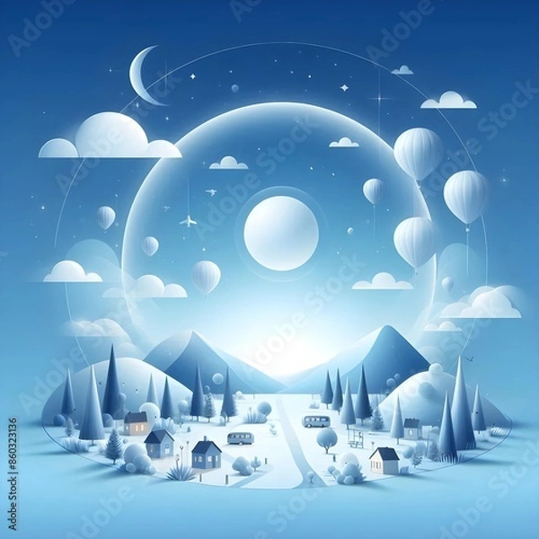 Obraz Blue background