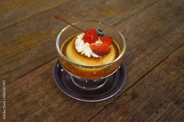 Obraz caramel custard pudding