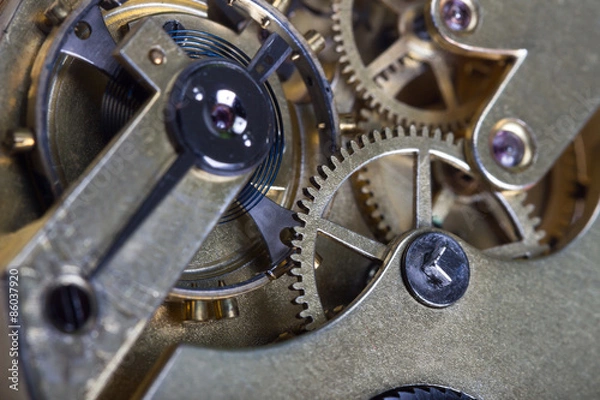 Fototapeta pocket watch clockwork