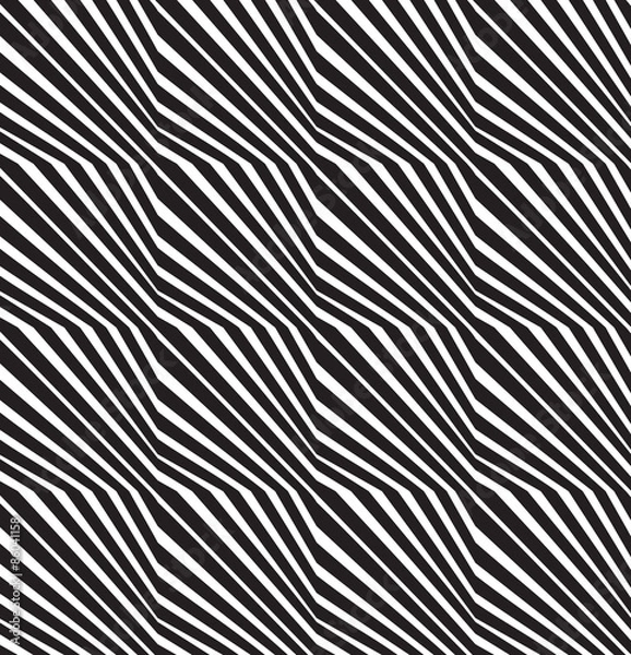 Obraz seamless optical art pattern vector background