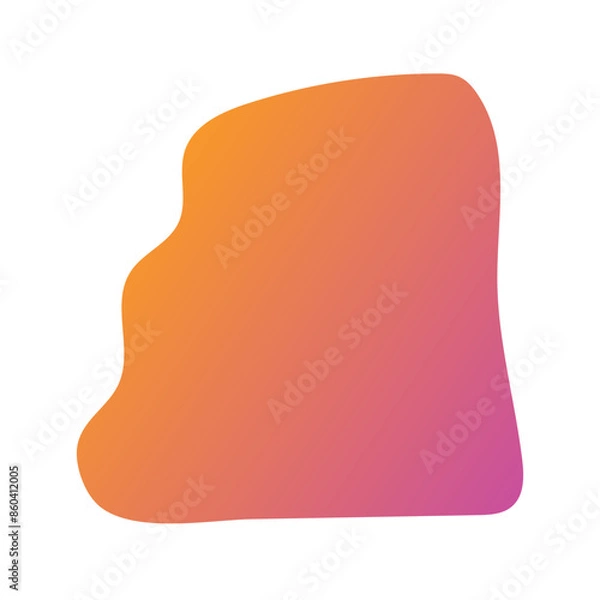 Fototapeta Liquid Fluid Gradient random organic shapes