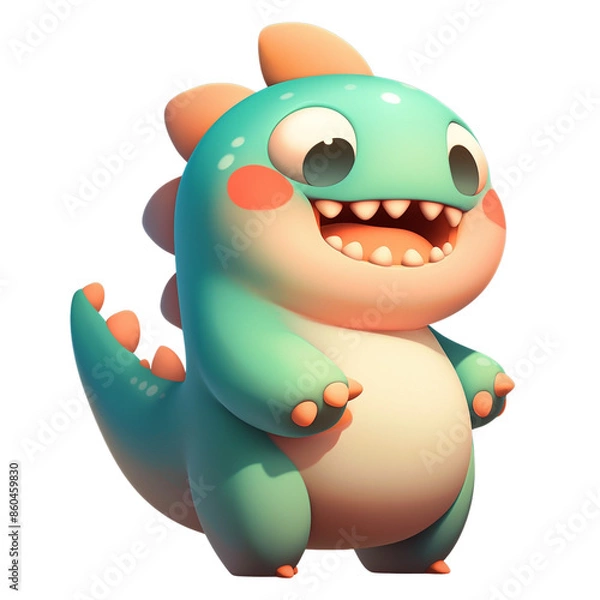Obraz Cute Dinosaur 3D Illustration