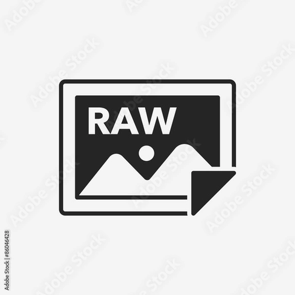 Fototapeta camera raw icon
