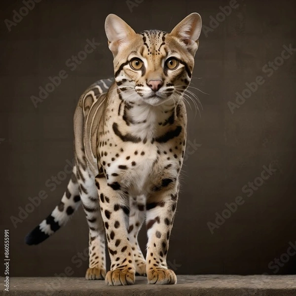 Obraz cat, simple background, AI Art
