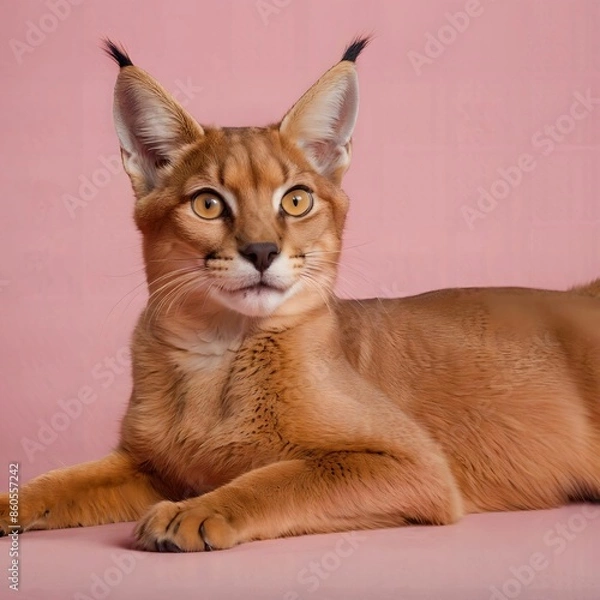 Obraz cat, simple background, AI Art
