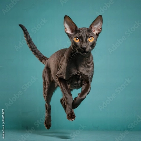 Obraz cat, simple background, AI Art
