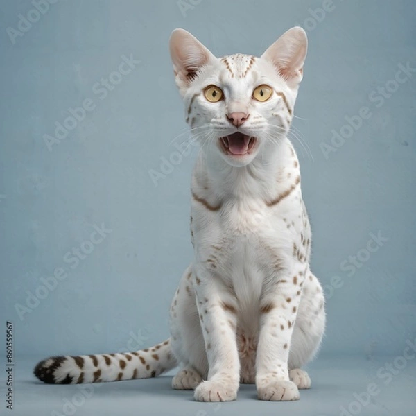 Obraz cat, simple background, AI Art
