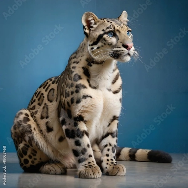 Obraz cat, simple background, AI Art
