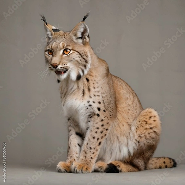 Obraz cat, simple background, AI Art
