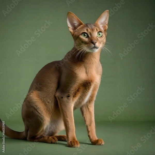 Obraz cat, simple background, AI Art
