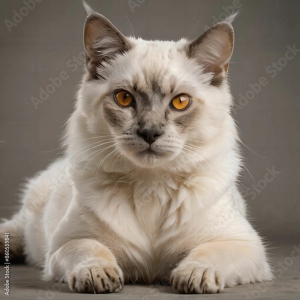 Obraz cat, simple background, AI Art
