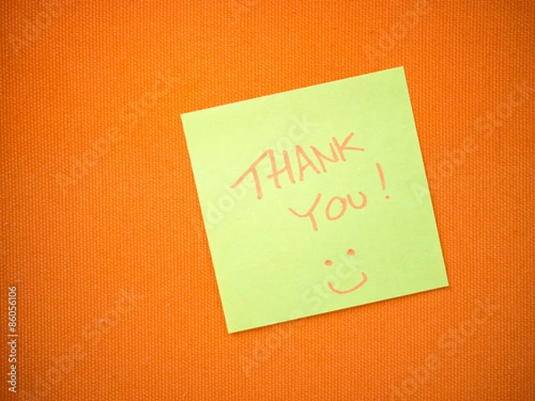 Fototapeta Thank you message