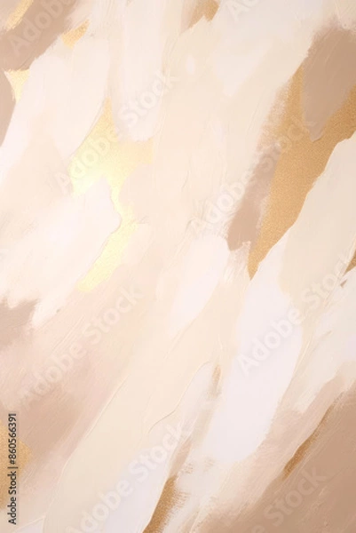 Fototapeta Abstract beige brown gold texture background painting