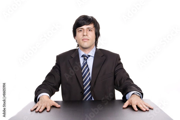 Fototapeta Young Businessman posing