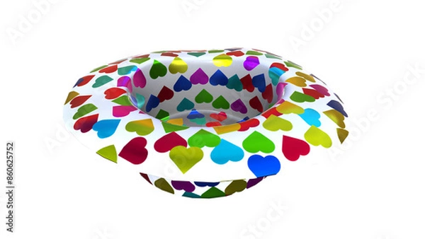 Fototapeta Party Hat V2 - 3d model render