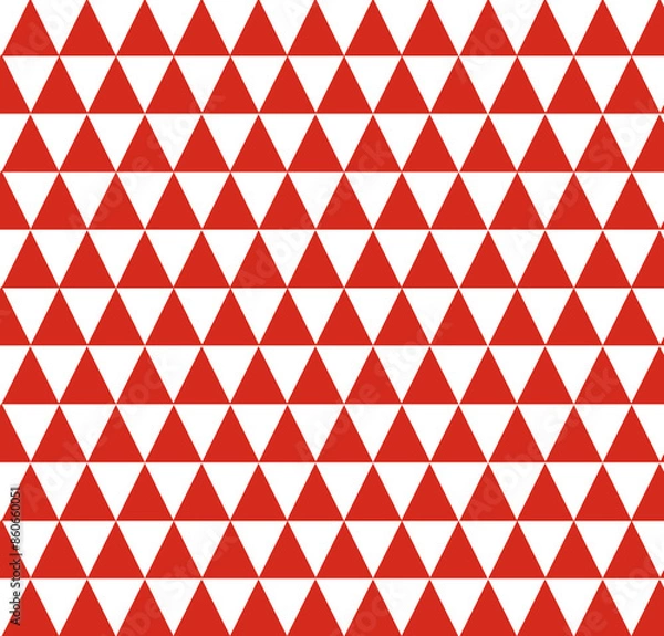 Obraz dynamic background design featuring interlocking triangles in the colors of the Canadian flag. This geometric pattern, with bold red and white hues, is perfect for cultural, educational, and artistic 