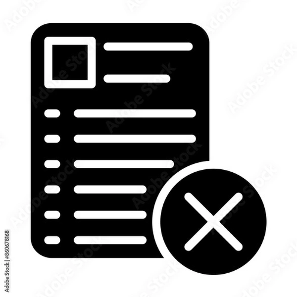 Fototapeta Vector Design Non-Conformance Icon Style