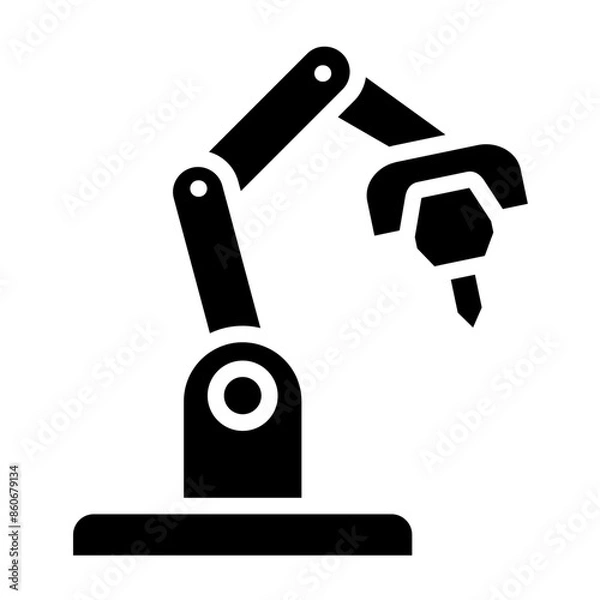 Fototapeta Vector Design Robotics Revolution Icon Style