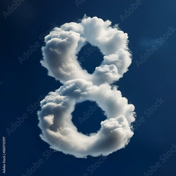 Fototapeta Numbers 8