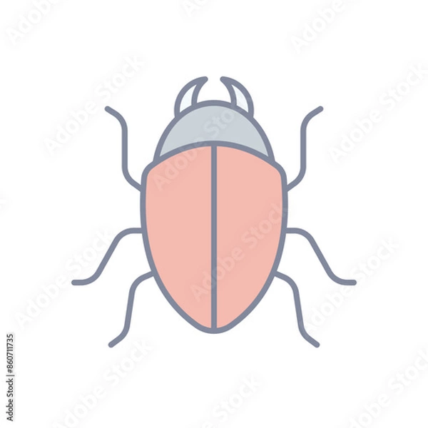 Obraz Bug vector icon
