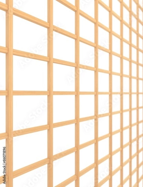 Fototapeta 木の格子