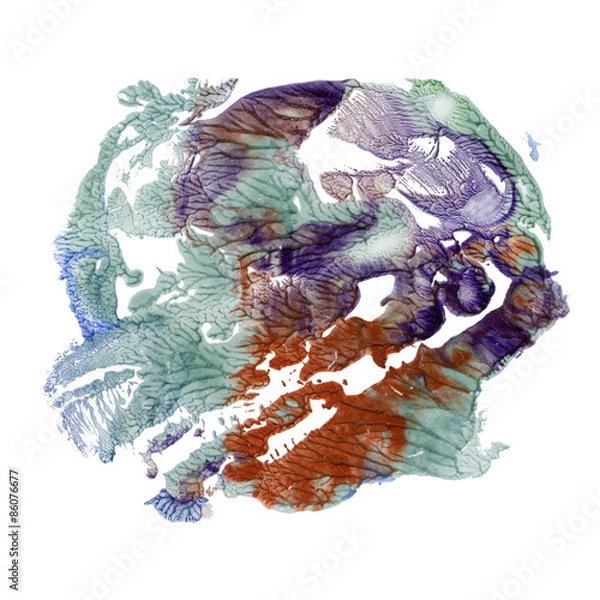 Obraz watercolor monotype texture