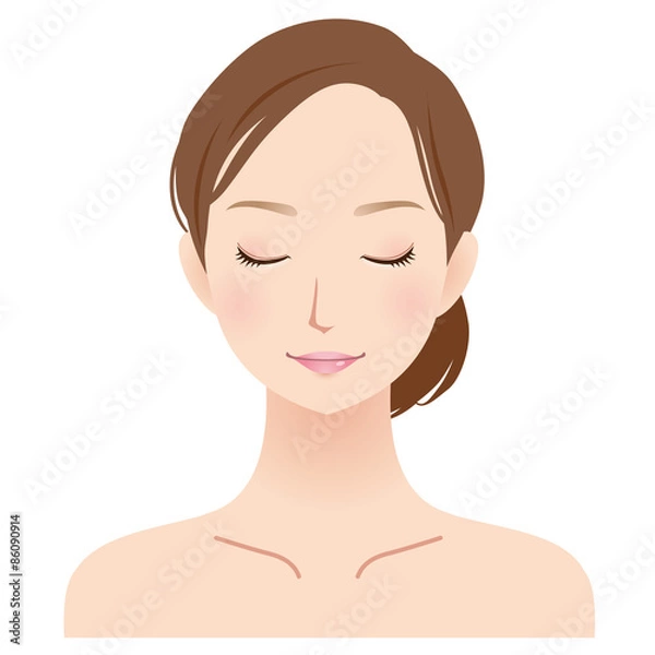 Fototapeta 女性の顔　美容