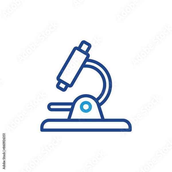 Obraz Microscope icon vector for web site Computer and mobile app