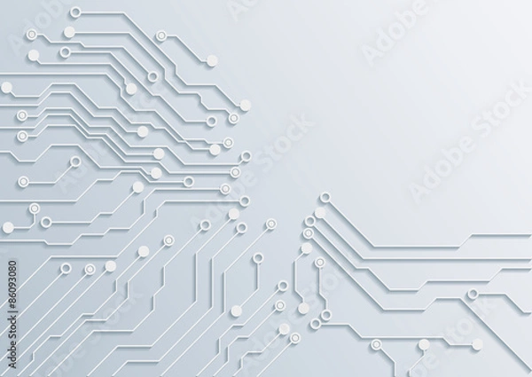 Obraz circuit board abstract backgrounds.vector illustration.