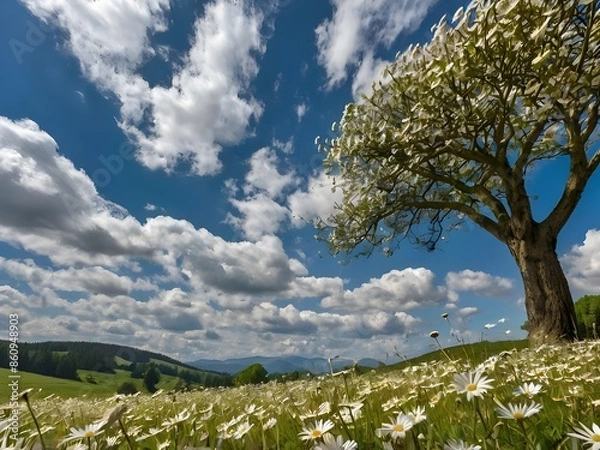 Fototapeta tree in the field