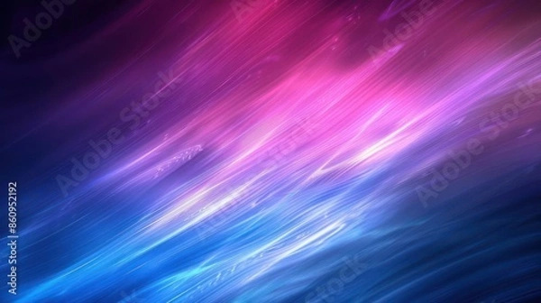 Fototapeta Gradient Harmony in Abstract Realms, A Pink to Purple Starburst Exploration