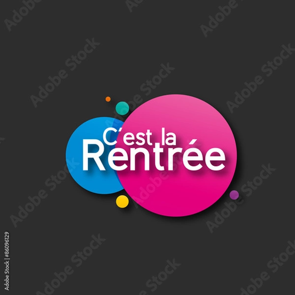 Fototapeta c'est la rentrée