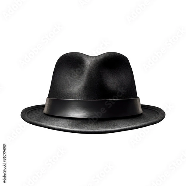 Fototapeta Fedora hat on transparent background Generative AI
