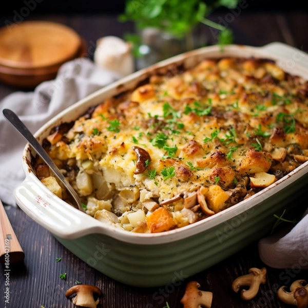 Obraz Chicken and Stuffing Casserole