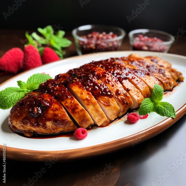 Obraz Tamarind Glazed Chicken Breast