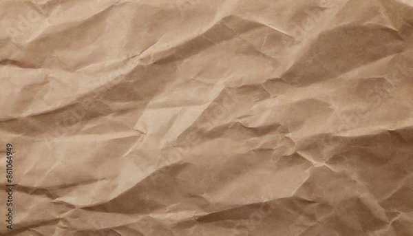 Obraz  crumpled brown paper texture background
