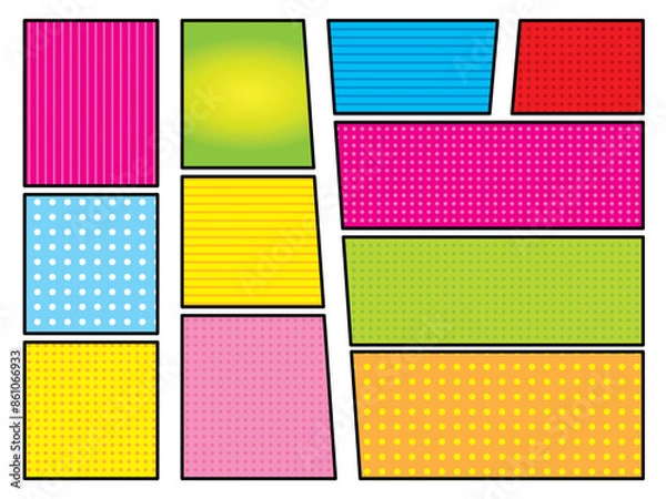 Obraz アメコミ漫画フレーム　