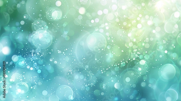 Obraz Light_blue_and_white_pastel_background_with_bokeh
