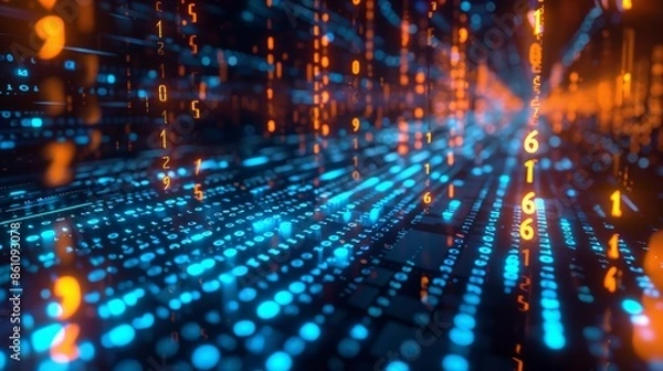 Fototapeta Technology Background with User Interface